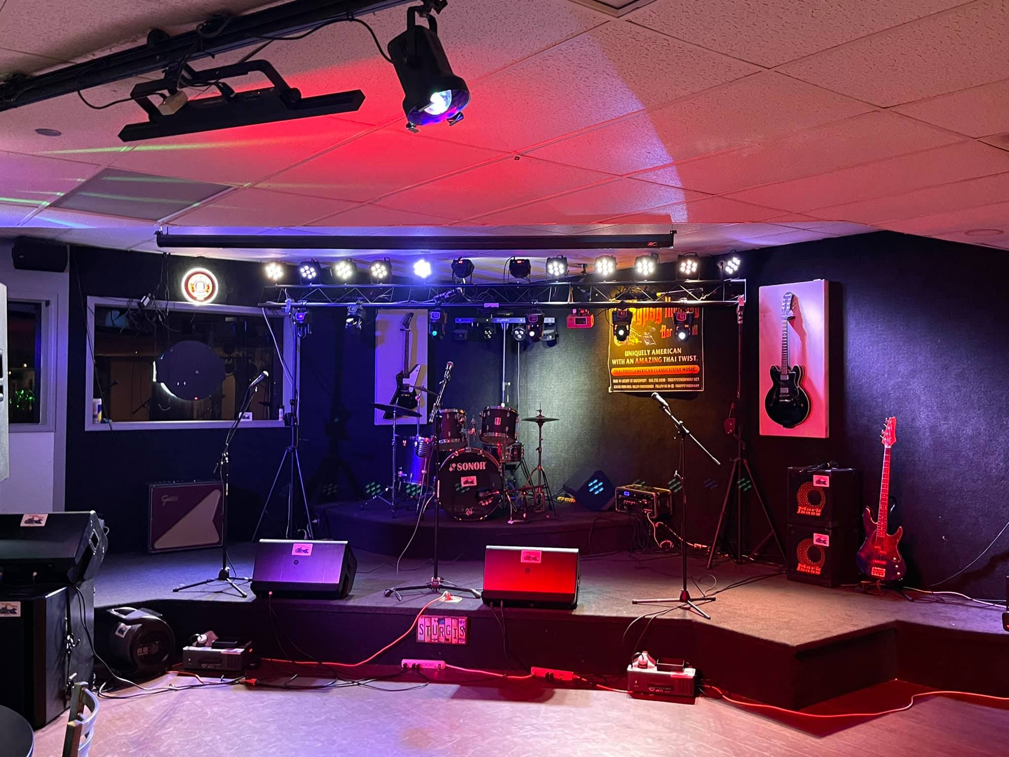 The Gypsy Highway stage, at 2606 W. Locust St., Davenport.