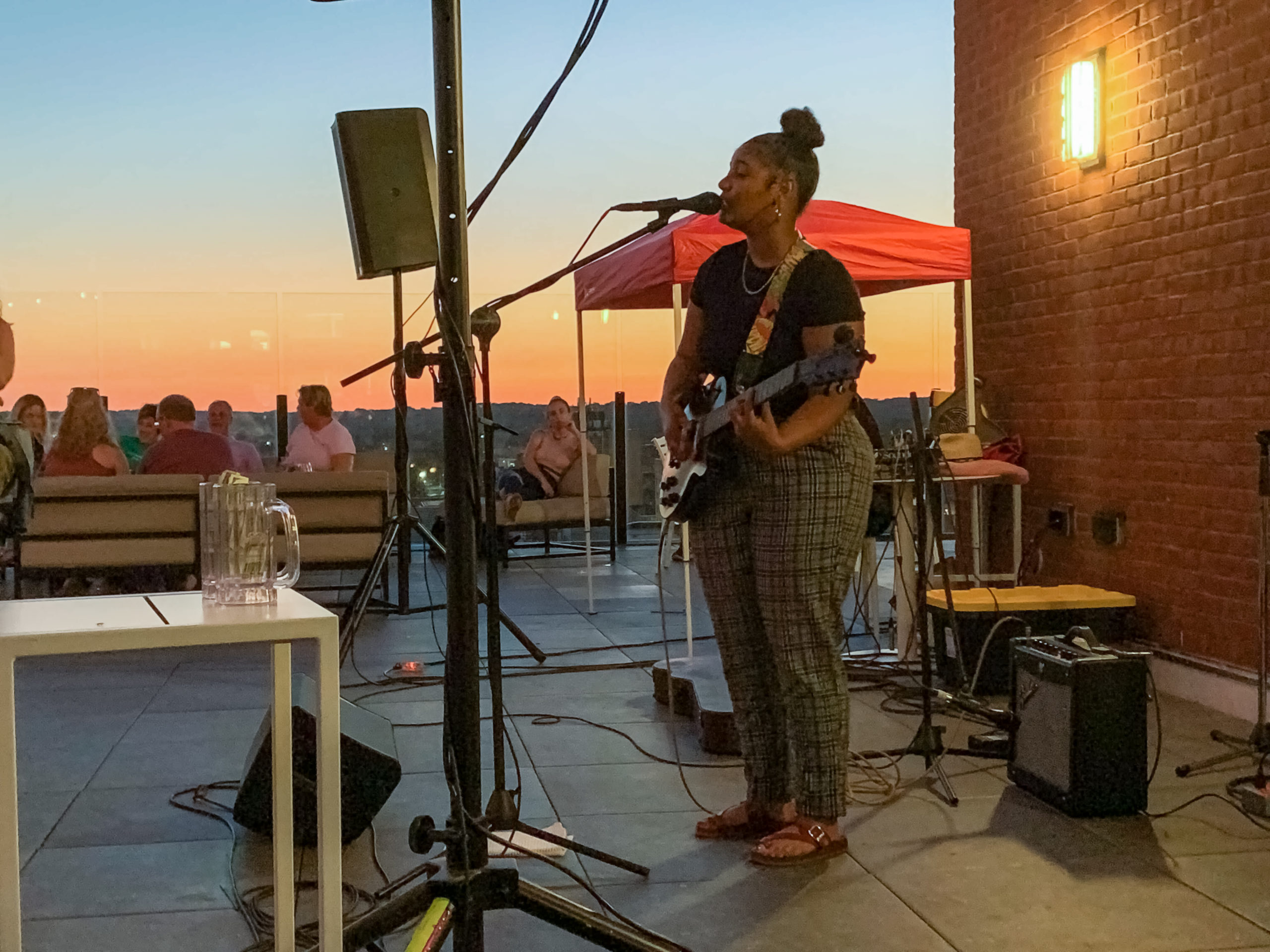 Musician Charlotte Boyer performs at UP Skybar during Alternating Currents.